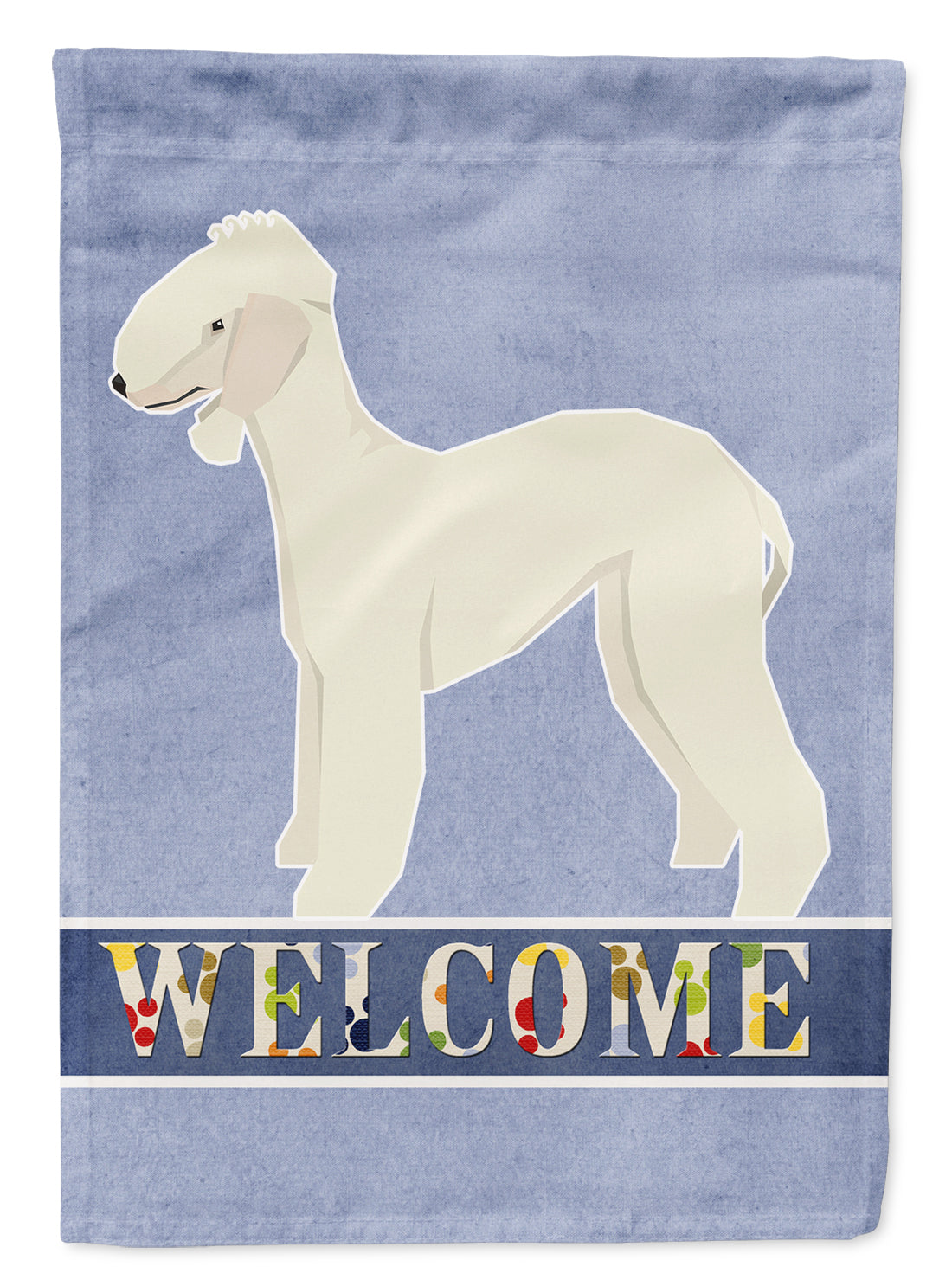 Bedlington Terrier Welcome Garden Flag Mailbox Decorative Yard Banner Outside Patio Artwork for Flower Beds, Garden Size, Multicolor