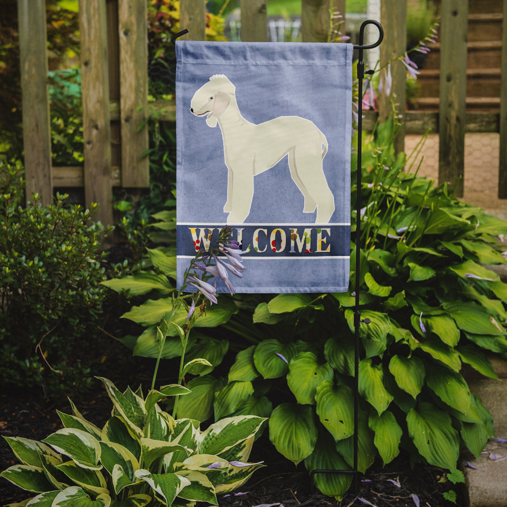 Bedlington Terrier Welcome Garden Flag Mailbox Decorative Yard Banner Outside Patio Artwork for Flower Beds, Garden Size, Multicolor