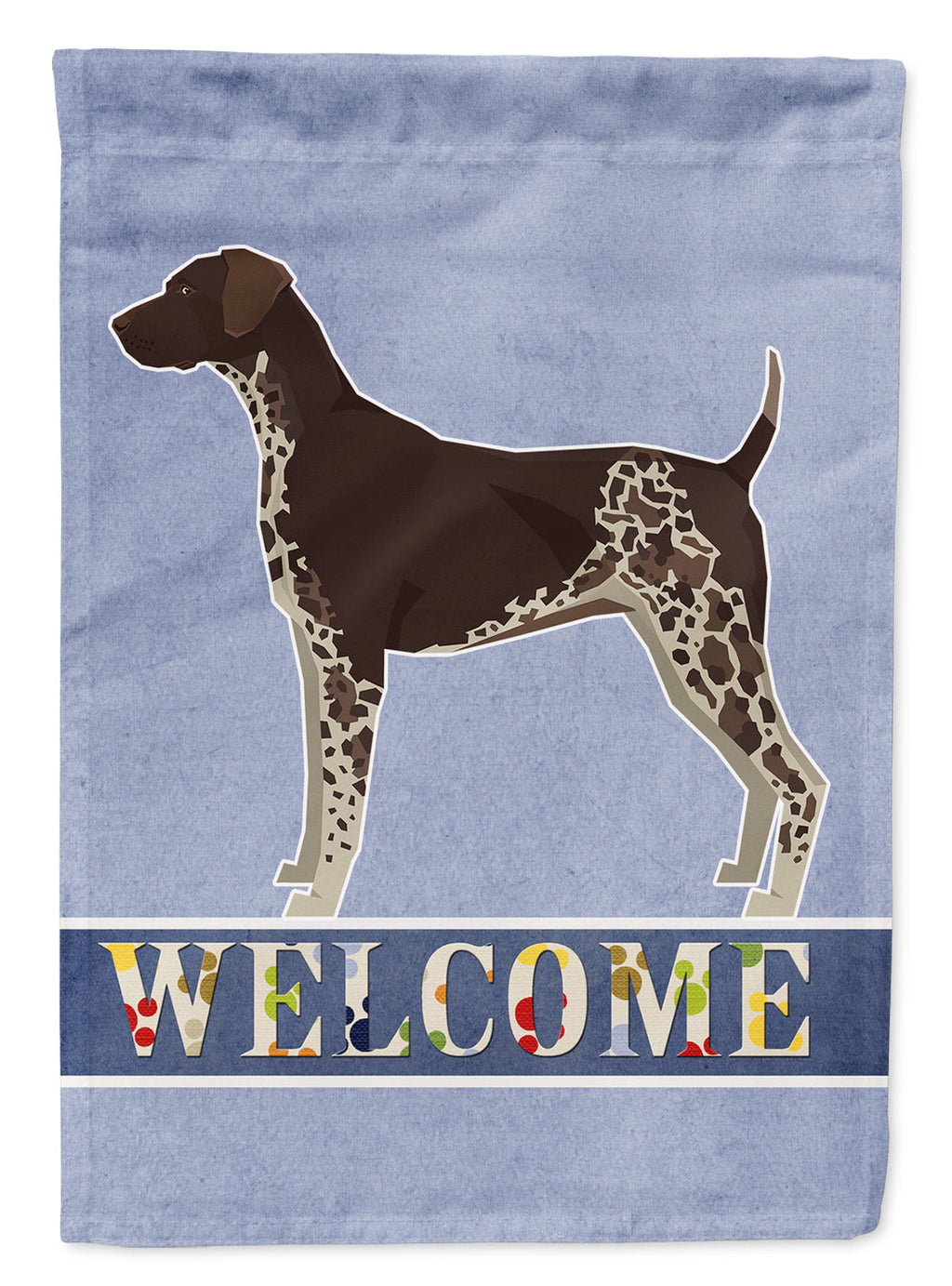 German Shorthaired Pointer Welcome Garden Flag Mailbox Decorative Yard Banner Outside Patio Artwork for Flower Beds, Garden Size, Multicolor