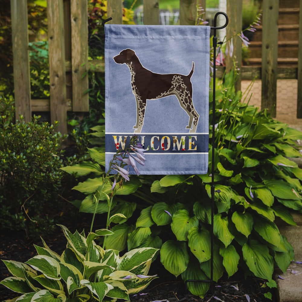 German Shorthaired Pointer Welcome Garden Flag Mailbox Decorative Yard Banner Outside Patio Artwork for Flower Beds, Garden Size, Multicolor