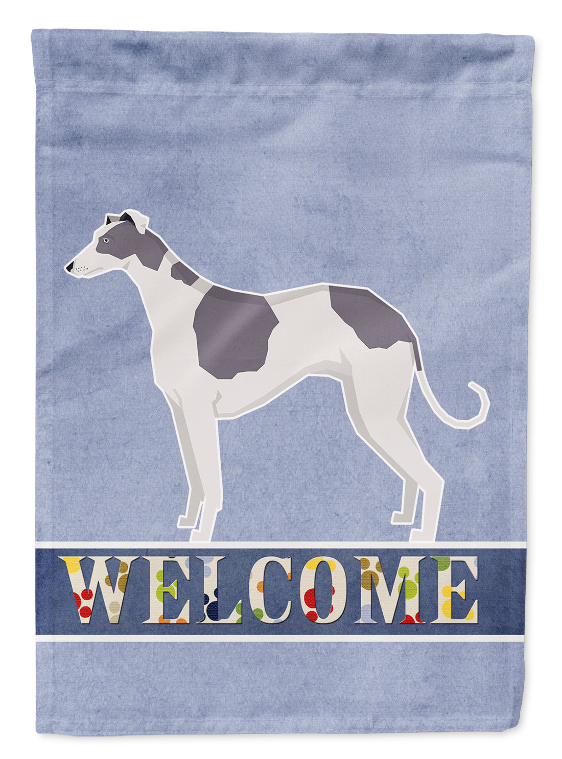 Greyhound Welcome Garden Flag Mailbox Decorative Yard Banner Outside Patio Artwork for Flower Beds, Garden Size, Multicolor