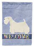Sealyham Terrier Welcome Garden Flag Mailbox Decorative Yard Banner Outside Patio Artwork for Flower Beds, Garden Size, Multicolor