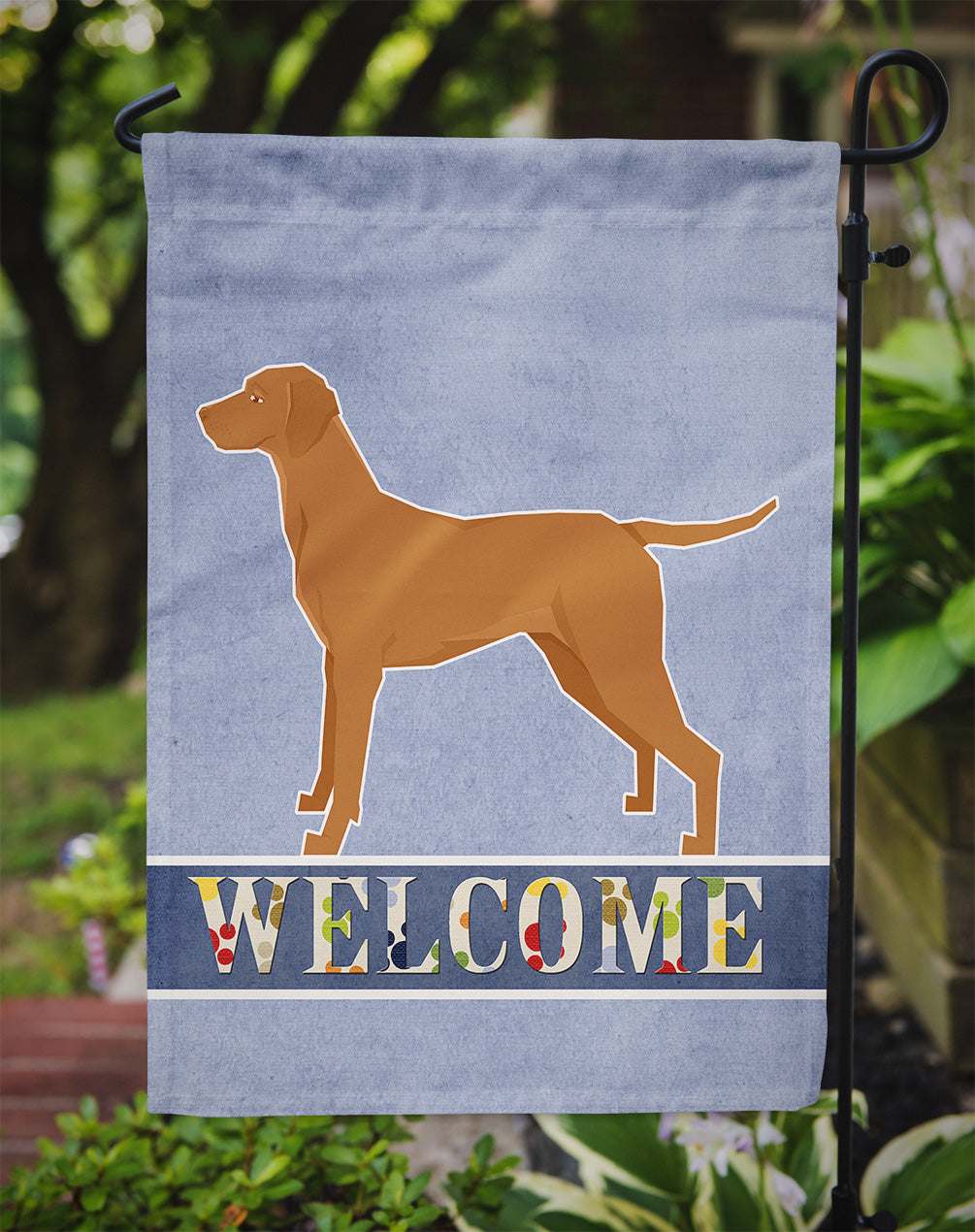 Vizsla Welcome Garden Flag Mailbox Decorative Yard Banner Outside Patio Artwork for Flower Beds, Garden Size, Multicolor