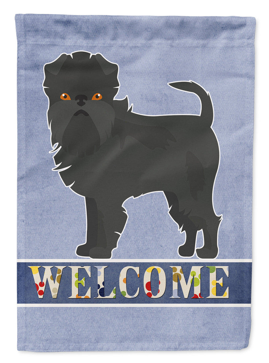 Affenpinscher Welcome Garden Flag Mailbox Decorative Yard Banner Outside Patio Artwork for Flower Beds, Garden Size, Multicolor