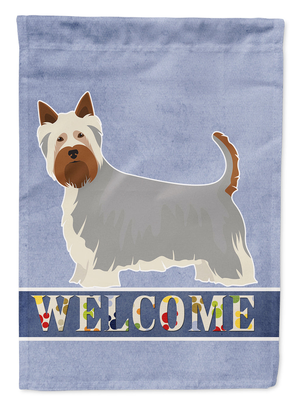 Australian Silky Terrier Welcome Garden Flag Mailbox Decorative Yard Banner Outside Patio Artwork for Flower Beds, Garden Size, Multicolor