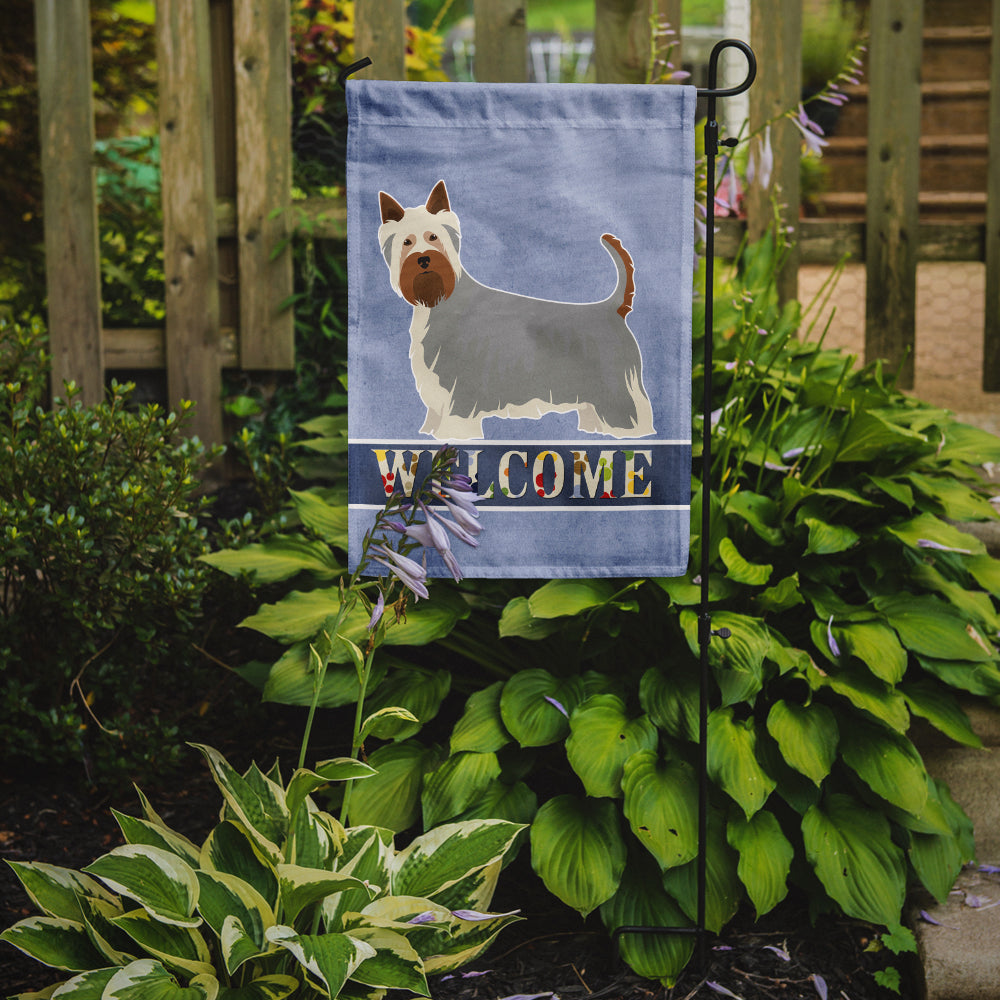 Australian Silky Terrier Welcome Garden Flag Mailbox Decorative Yard Banner Outside Patio Artwork for Flower Beds, Garden Size, Multicolor