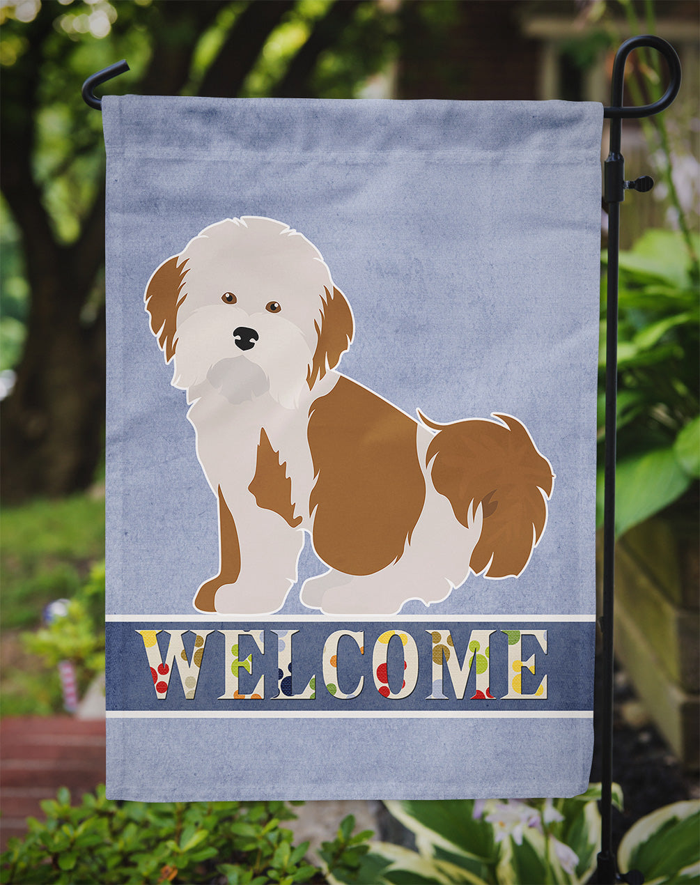 Havanese Welcome Garden Flag Mailbox Decorative Yard Banner Outside Patio Artwork for Flower Beds, Garden Size, Multicolor