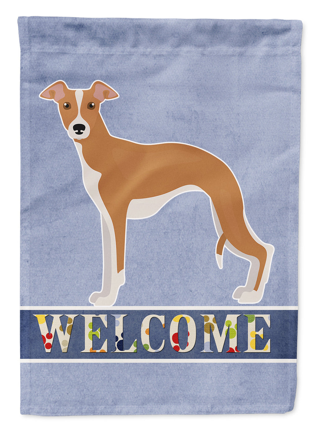 Italian Greyhound Welcome Garden Flag Mailbox Decorative Yard Banner Outside Patio Artwork for Flower Beds, Garden Size, Multicolor