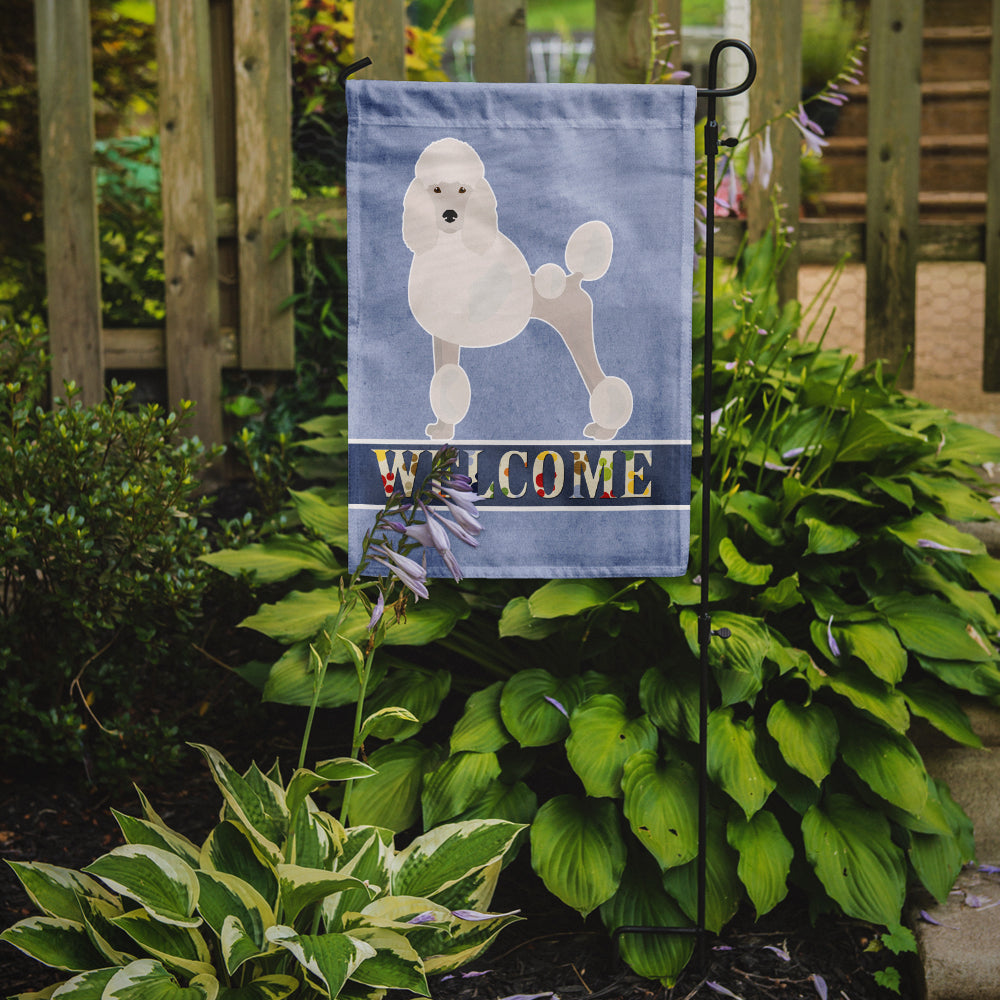 Miniature Poodle Welcome Garden Flag Mailbox Decorative Yard Banner Outside Patio Artwork for Flower Beds, Garden Size, Multicolor