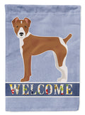 Rat Terrier Welcome Garden Flag Mailbox Decorative Yard Banner Outside Patio Artwork for Flower Beds, Garden Size, Multicolor