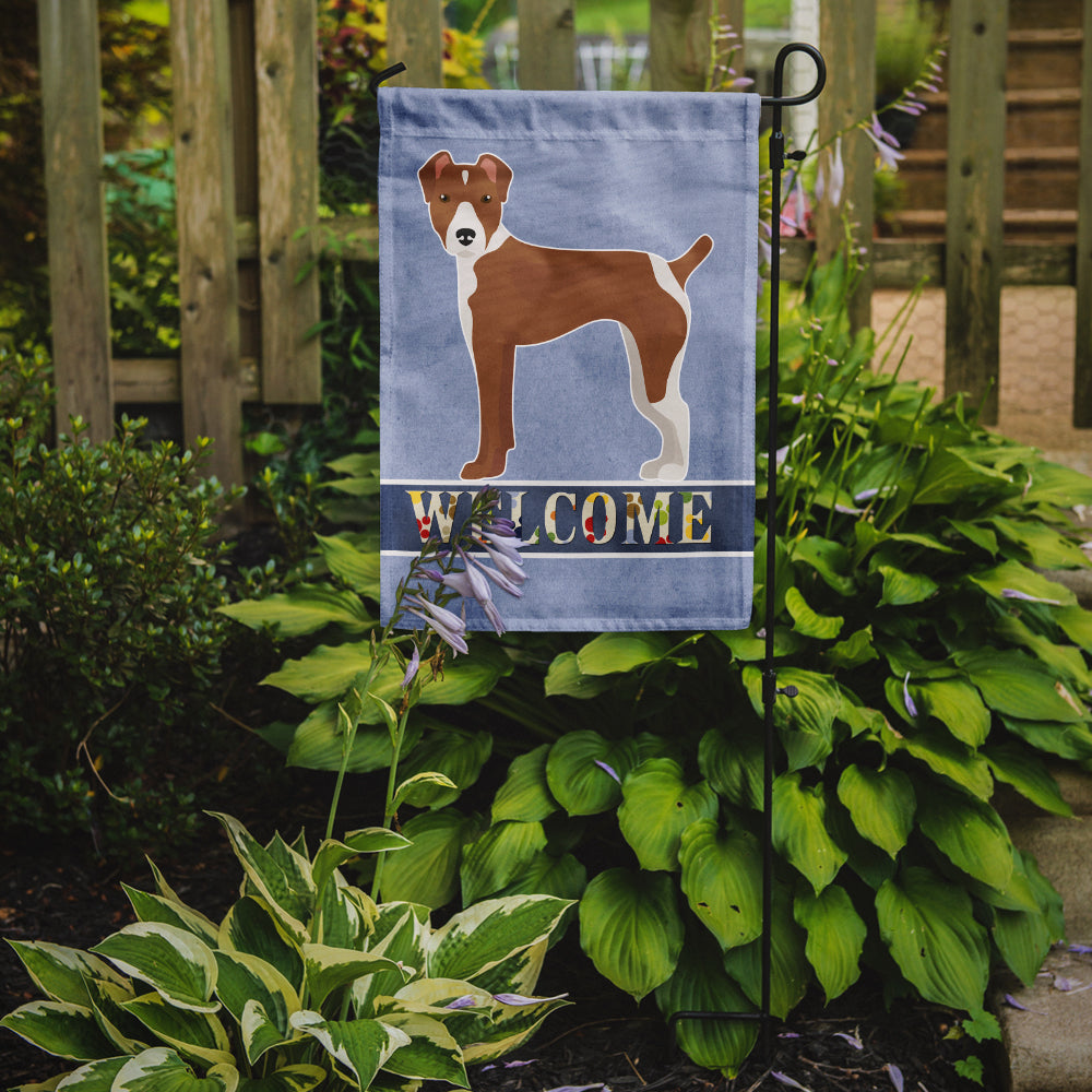 Rat Terrier Welcome Garden Flag Mailbox Decorative Yard Banner Outside Patio Artwork for Flower Beds, Garden Size, Multicolor