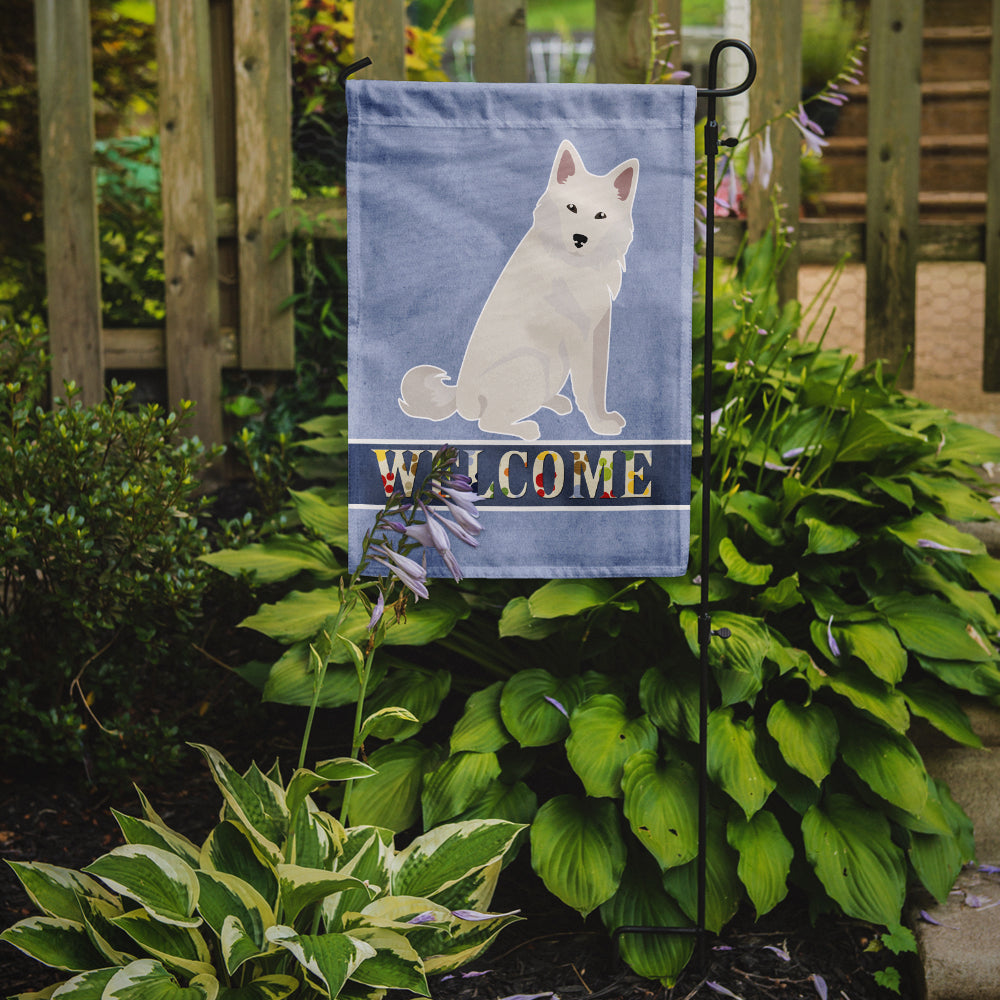 Danish Spitz Welcome Garden Flag Mailbox Decorative Yard Banner Outside Patio Artwork for Flower Beds, Garden Size, Multicolor