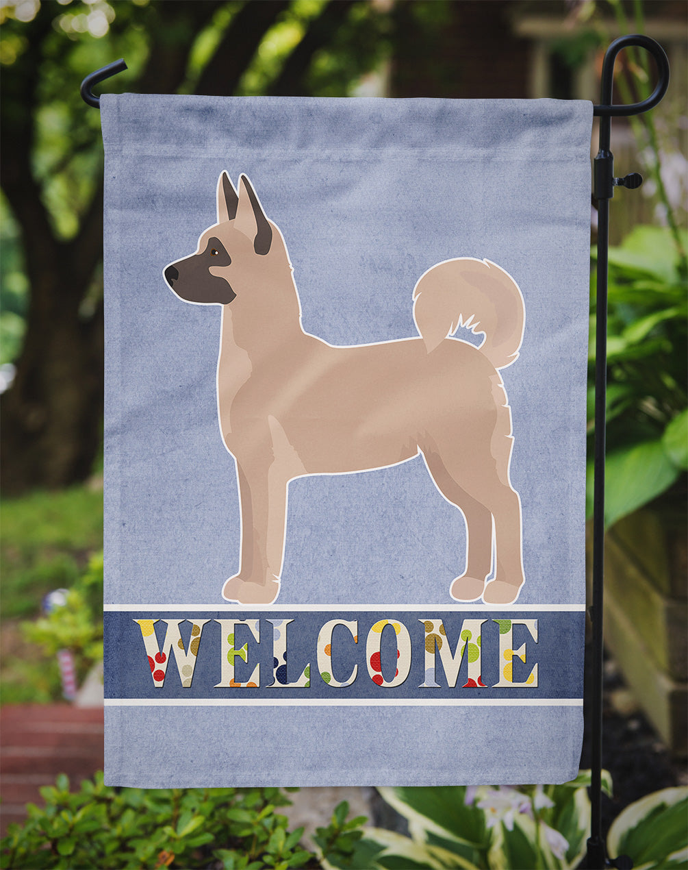 Akita Shepherd Welcome Garden Flag Mailbox Decorative Yard Banner Outside Patio Artwork for Flower Beds, Garden Size, Multicolor