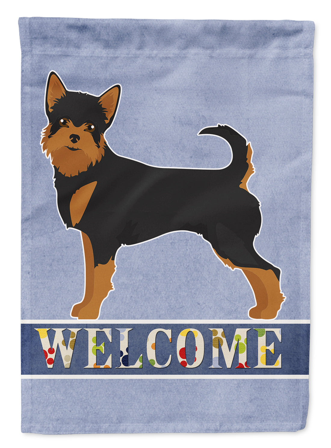 Black and Tan Chorkie Welcome Garden Flag Mailbox Decorative Yard Banner Outside Patio Artwork for Flower Beds, Garden Size, Multicolor