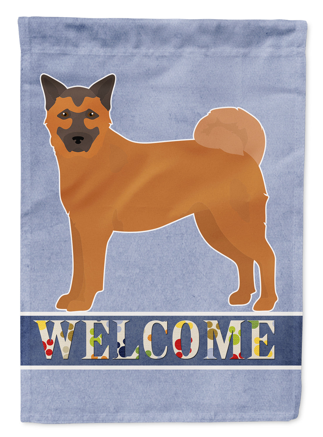 Chow Shepherd Welcome Garden Flag Mailbox Decorative Yard Banner Outside Patio Artwork for Flower Beds, Garden Size, Multicolor
