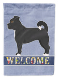 Black Chug Welcome Garden Flag Mailbox Decorative Yard Banner Outside Patio Artwork for Flower Beds, Garden Size, Multicolor