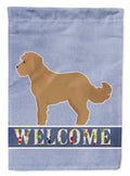 Tan Cockapoo Welcome Garden Flag Mailbox Decorative Yard Banner Outside Patio Artwork for Flower Beds, Garden Size, Multicolor