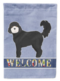 Black Cockapoo Welcome Garden Flag Mailbox Decorative Yard Banner Outside Patio Artwork for Flower Beds, Garden Size, Multicolor