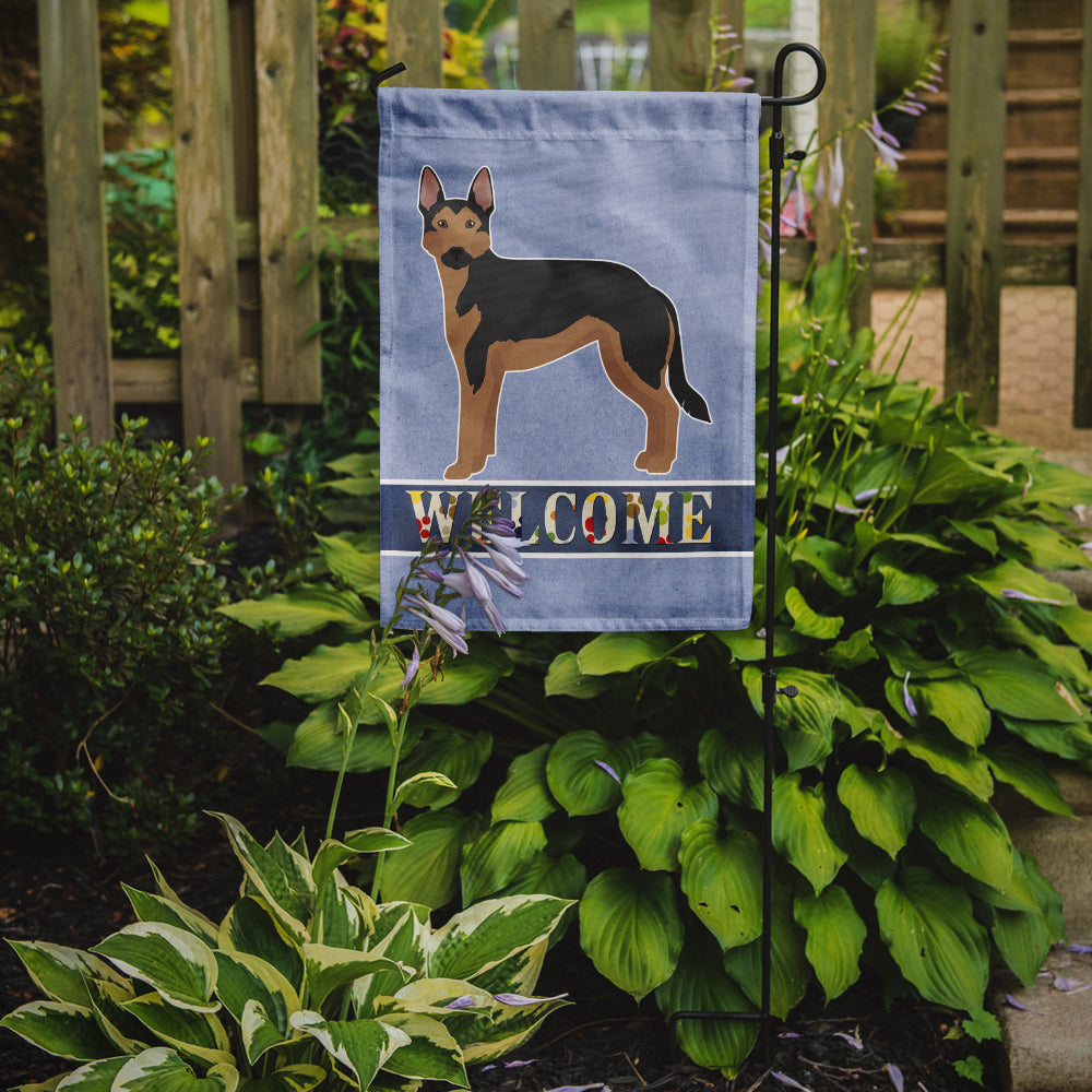 German Sheprador #2 Welcome Garden Flag Mailbox Decorative Yard Banner Outside Patio Artwork for Flower Beds, Garden Size, Multicolor