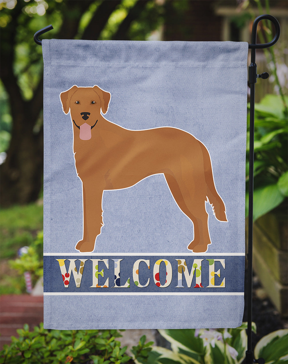 Goldador Welcome Garden Flag Mailbox Decorative Yard Banner Outside Patio Artwork for Flower Beds, Garden Size, Multicolor