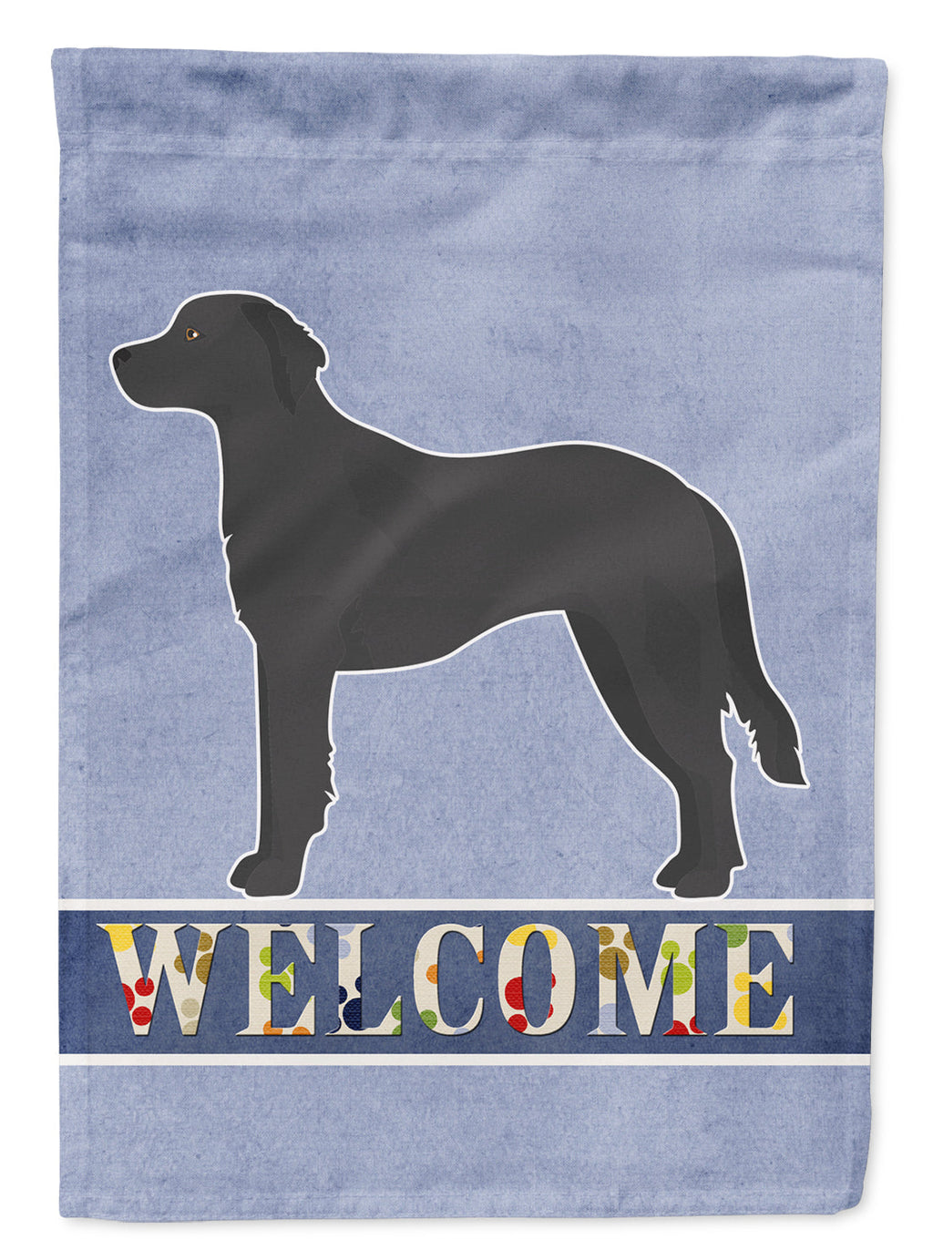 Black Goldador Welcome Garden Flag Mailbox Decorative Yard Banner Outside Patio Artwork for Flower Beds, Garden Size, Multicolor