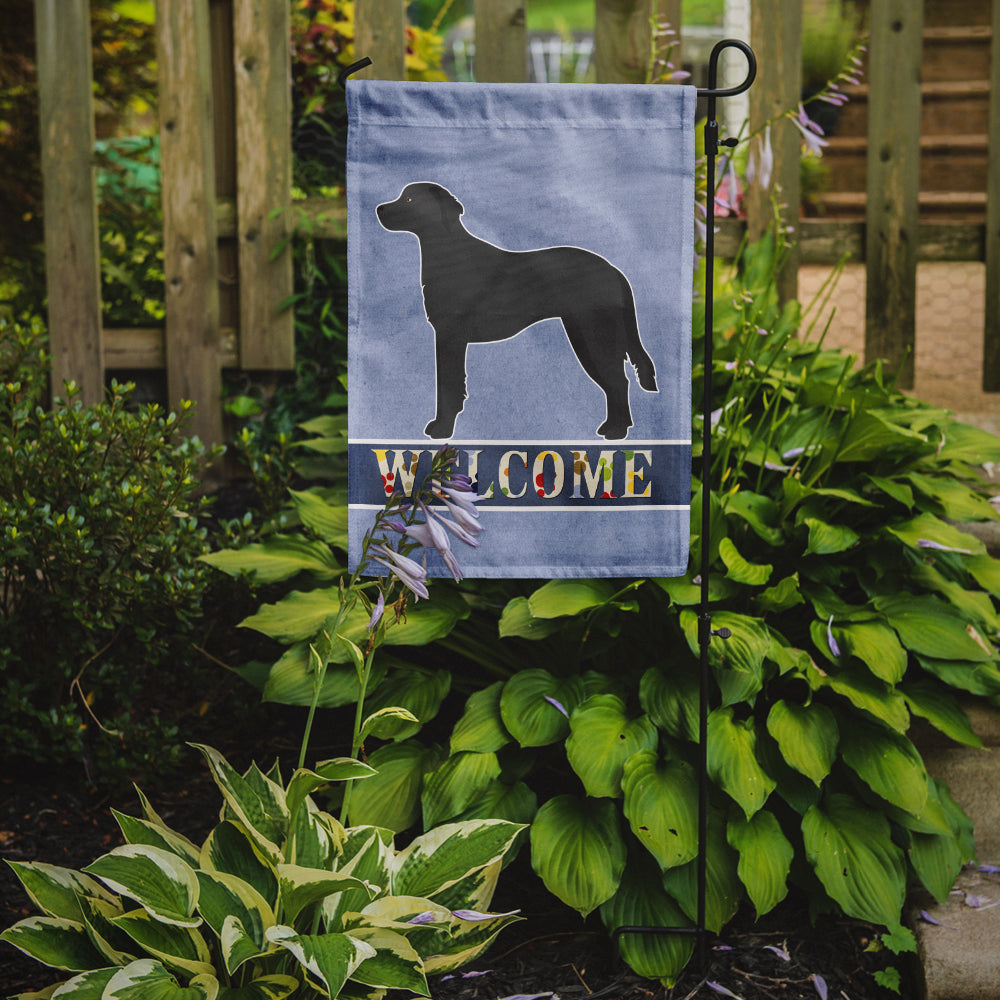 Black Goldador Welcome Garden Flag Mailbox Decorative Yard Banner Outside Patio Artwork for Flower Beds, Garden Size, Multicolor