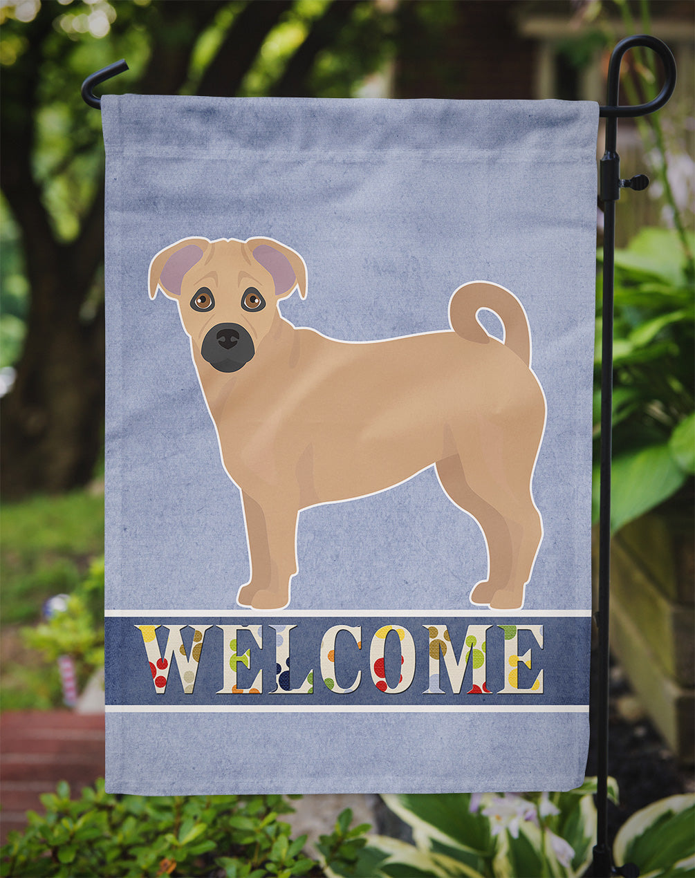 Tan Jug Welcome Garden Flag Mailbox Decorative Yard Banner Outside Patio Artwork for Flower Beds, Garden Size, Multicolor