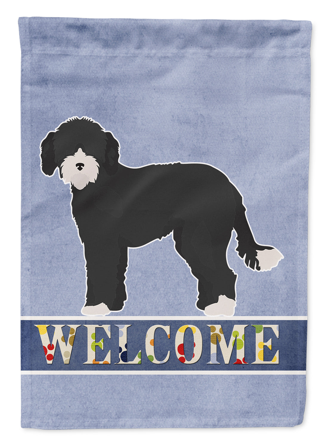 Whoodle #2 Welcome Garden Flag Mailbox Decorative Yard Banner Outside Patio Artwork for Flower Beds, Garden Size, Multicolor