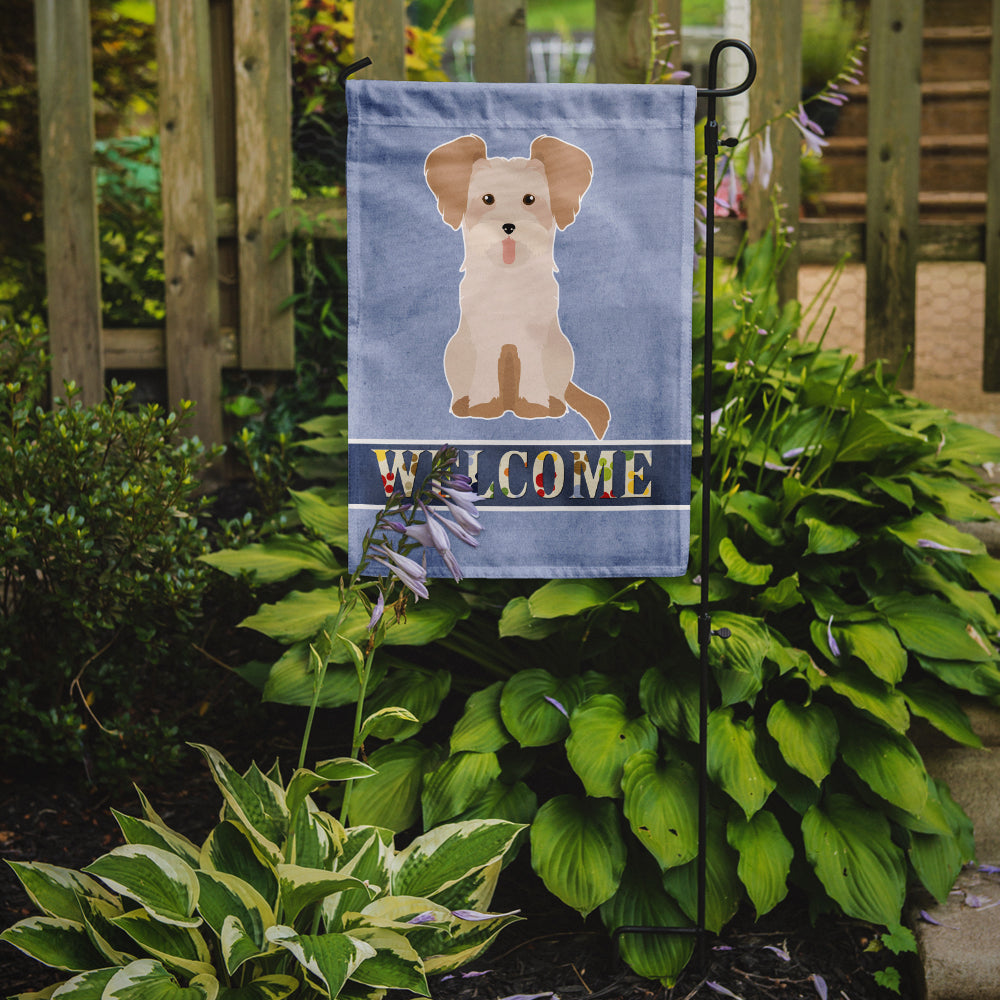 Morkie #3 Welcome Garden Flag Mailbox Decorative Yard Banner Outside Patio Artwork for Flower Beds, Garden Size, Multicolor