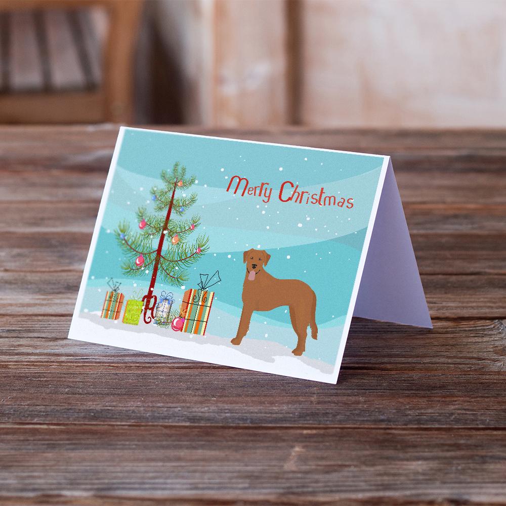 Goldador Christmas Tree Greeting Cards Pack of 8 Blank Cards with Envelopes Whimsical A7 Size 5x7