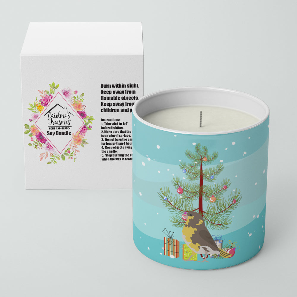 Spanish Canary Merry Christmas Decorative Soy Candle Nature Soy Wax Essential Oil Home Decor Ideal for Bedroom Kitchen Bath Office Gift, 10 oz