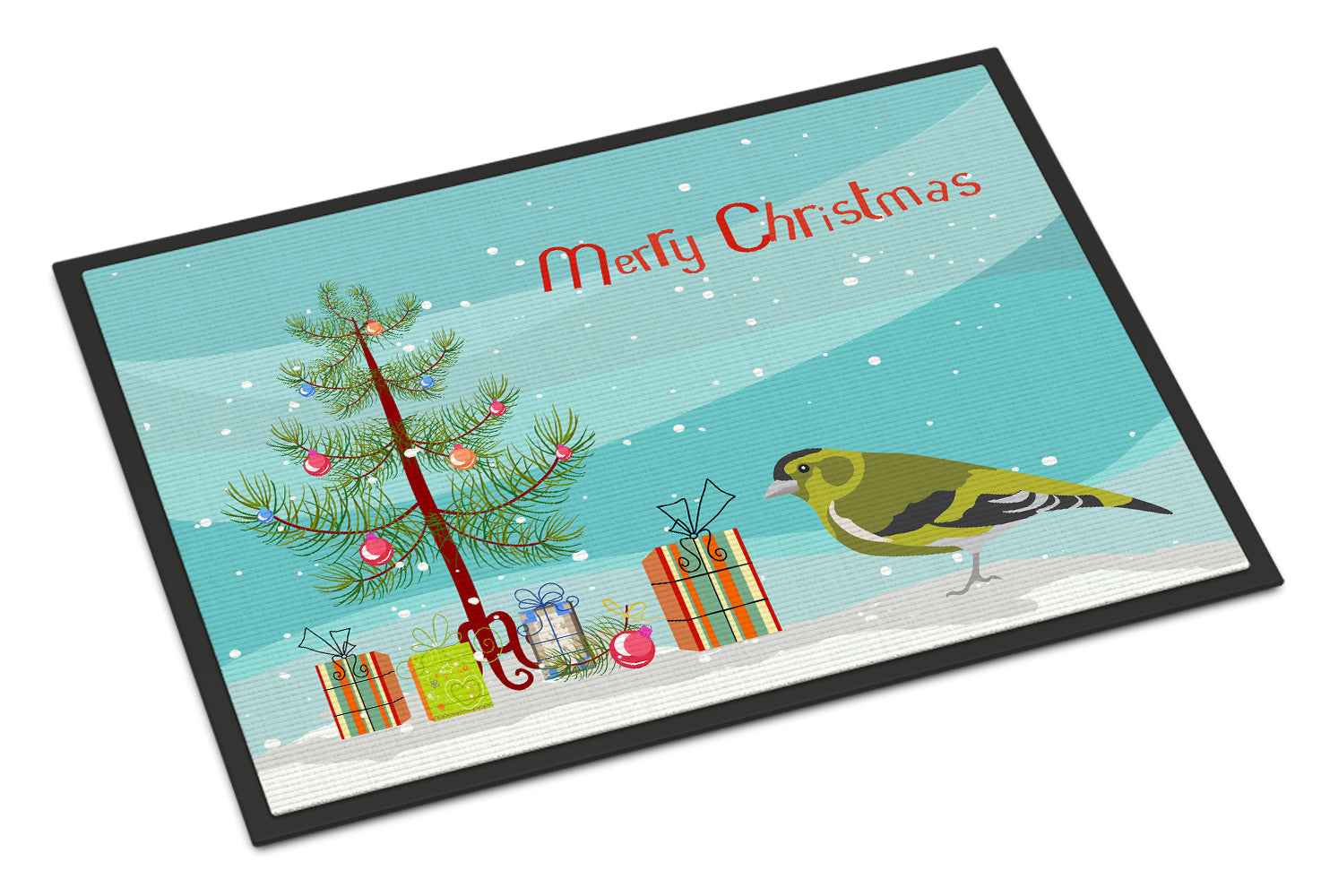 Siskin Merry Christmas Doormat Indoor Outdoor 24H X 36W Front Door Mat Rugs for Entryway, Non Slip Washable Low Pile,