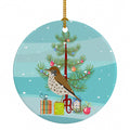 Thrush Merry Christmas Ceramic Ornament Christmas Tree Hanging Decorations for Home Christmas Holiday, Party, Gift, 3 in, Multicolor