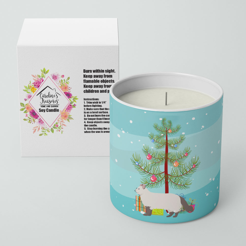 American Curl Cat Christmas Decorative Soy Candle Nature Soy Wax Essential Oil Home Decor Ideal for Bedroom Kitchen Bath Office Gift, 10 oz