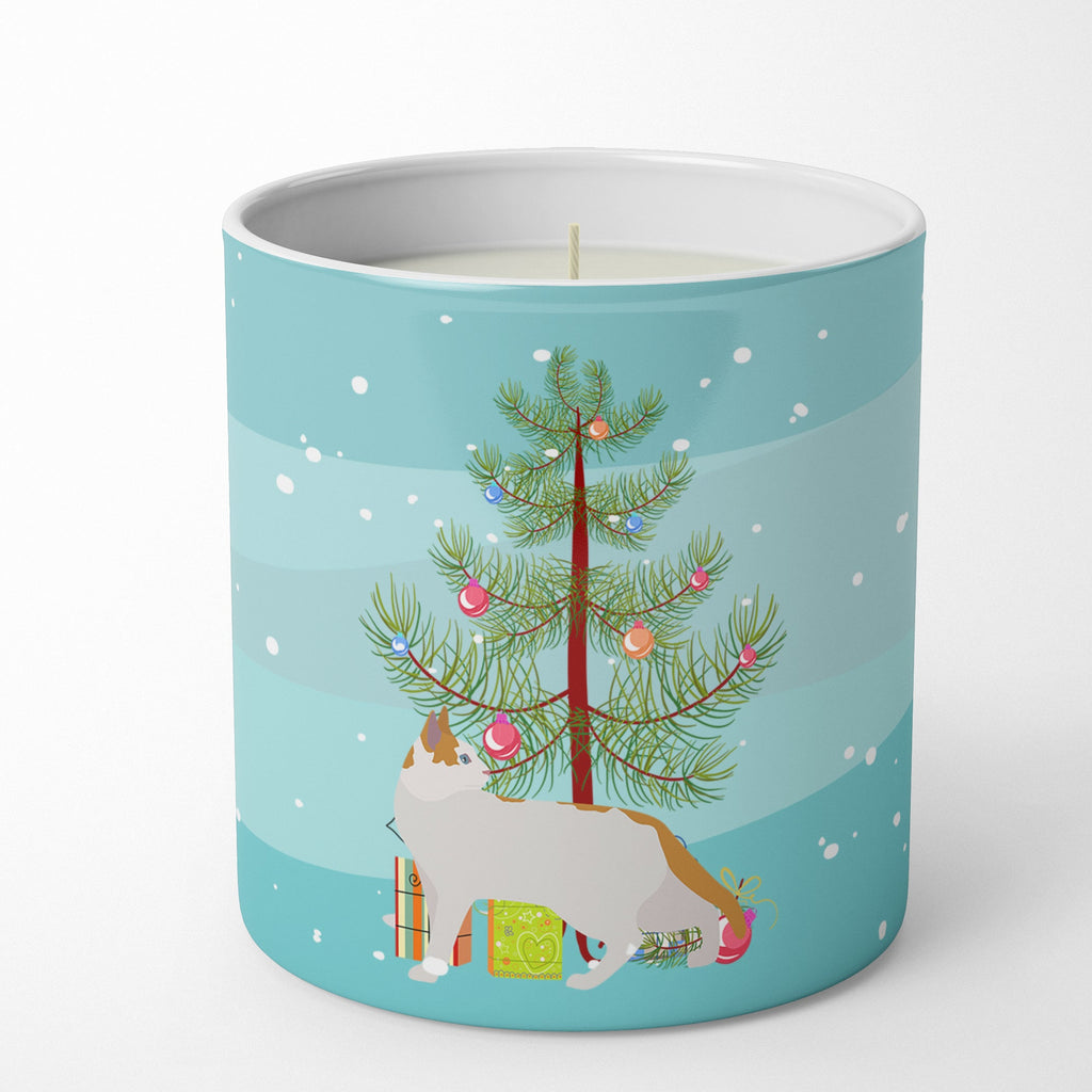 Arabian Mau Cat Christmas Decorative Soy Candle Nature Soy Wax Essential Oil Home Decor Ideal for Bedroom Kitchen Bath Office Gift, 10 oz