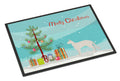 Balinese Cat Christmas Doormat Indoor Outdoor 24H X 36W Front Door Mat Rugs for Entryway, Non Slip Washable Low Pile,