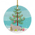 British Shorthair Cat Christmas Ceramic Ornament Christmas Tree Hanging Decorations for Home Christmas Holiday, Party, Gift, 3 in, Multicolor