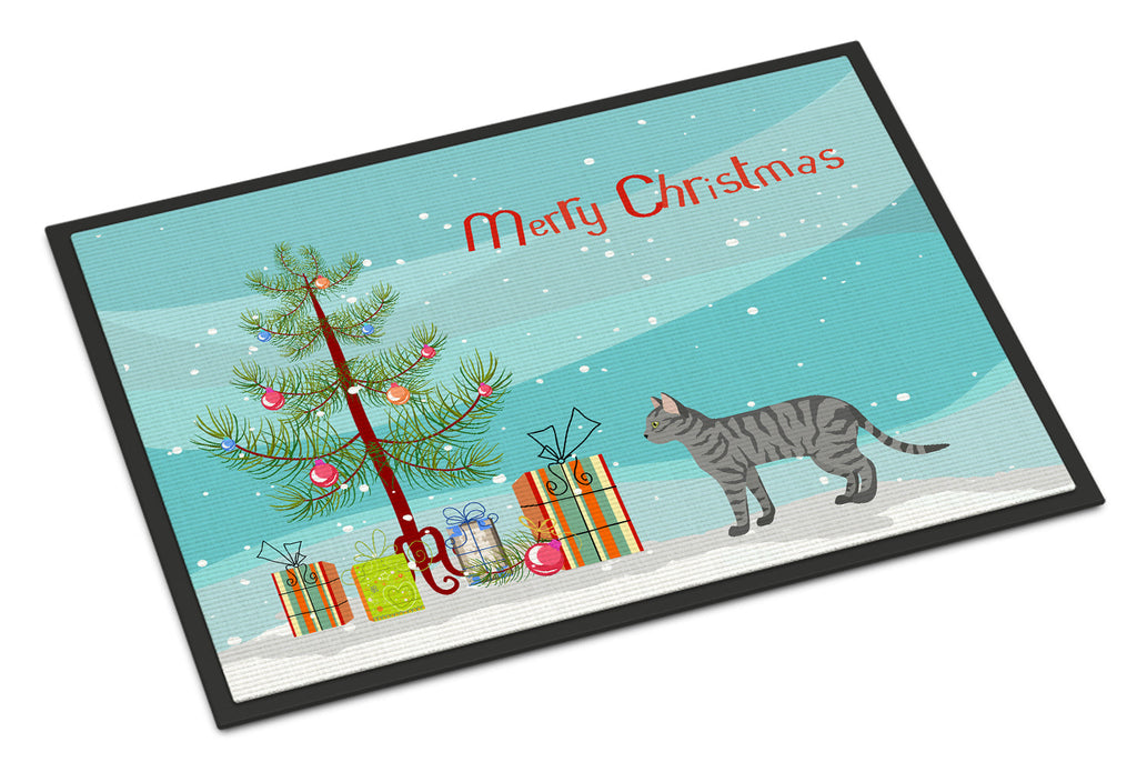 Dragon Li Cat Christmas Doormat Indoor Outdoor 18H X 27W Front Door Mat Rugs for Entryway, Non Slip Washable