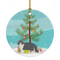 Exotic Shorthair Cat Christmas Ceramic Ornament Christmas Tree Hanging Decorations for Home Christmas Holiday, Party, Gift, 3 in, Multicolor