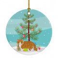 Exotic Shorthair Cat Christmas Ceramic Ornament Christmas Tree Hanging Decorations for Home Christmas Holiday, Party, Gift, 3 in, Multicolor