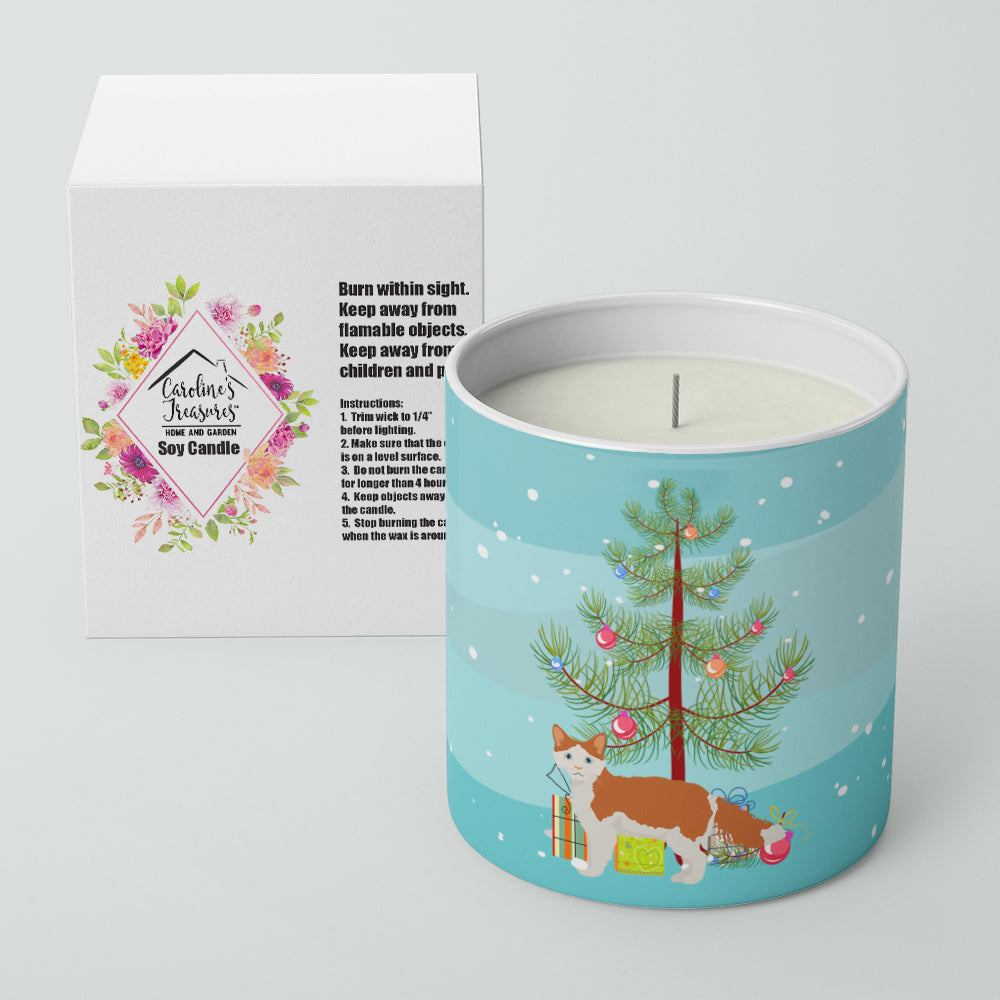 La Perm Cat Christmas Decorative Soy Candle Nature Soy Wax Essential Oil Home Decor Ideal for Bedroom Kitchen Bath Office Gift, 10 oz