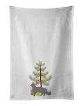 Nebelung Cat Christmas Kitchen Towel Set of 2 White Dish Towels Decorative Bathroom Hand towel for Hand, Face, Hair, Yoga, Tea, Dishcloth, 19 X 28", White