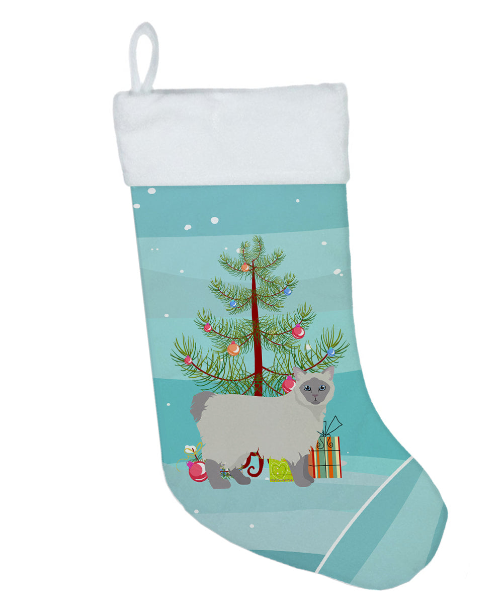 Owyhee Bob Cat Christmas Holiday Stocking Double-Sided Print, Polyester Suede,11x18, Made in USA