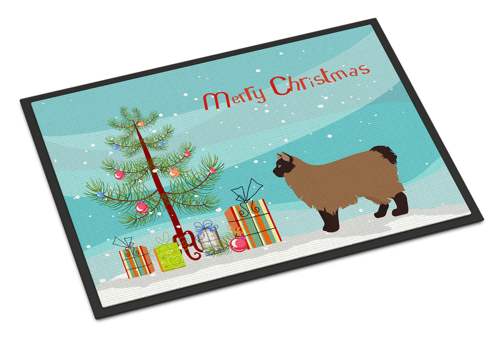 Owyhee Bob Cat Christmas Doormat Indoor Outdoor 24H X 36W Front Door Mat Rugs for Entryway, Non Slip Washable Low Pile,