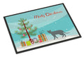 Raas Cat Christmas Doormat Indoor Outdoor 18H X 27W Front Door Mat Rugs for Entryway, Non Slip Washable