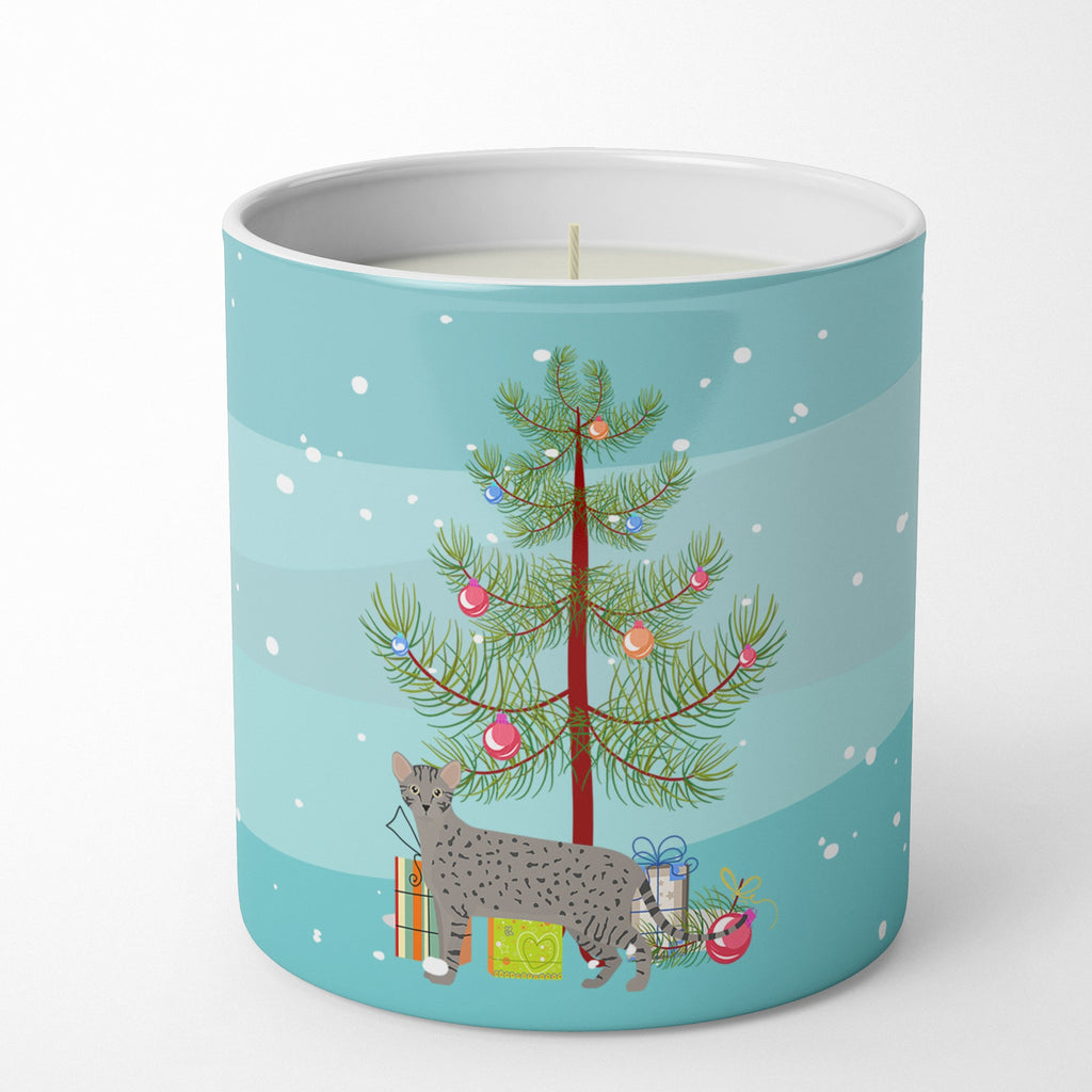 Safari Cat Christmas Decorative Soy Candle Nature Soy Wax Essential Oil Home Decor Ideal for Bedroom Kitchen Bath Office Gift, 10 oz