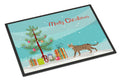 Serengeti Cat Christmas Doormat Indoor Outdoor 18H X 27W Front Door Mat Rugs for Entryway, Non Slip Washable