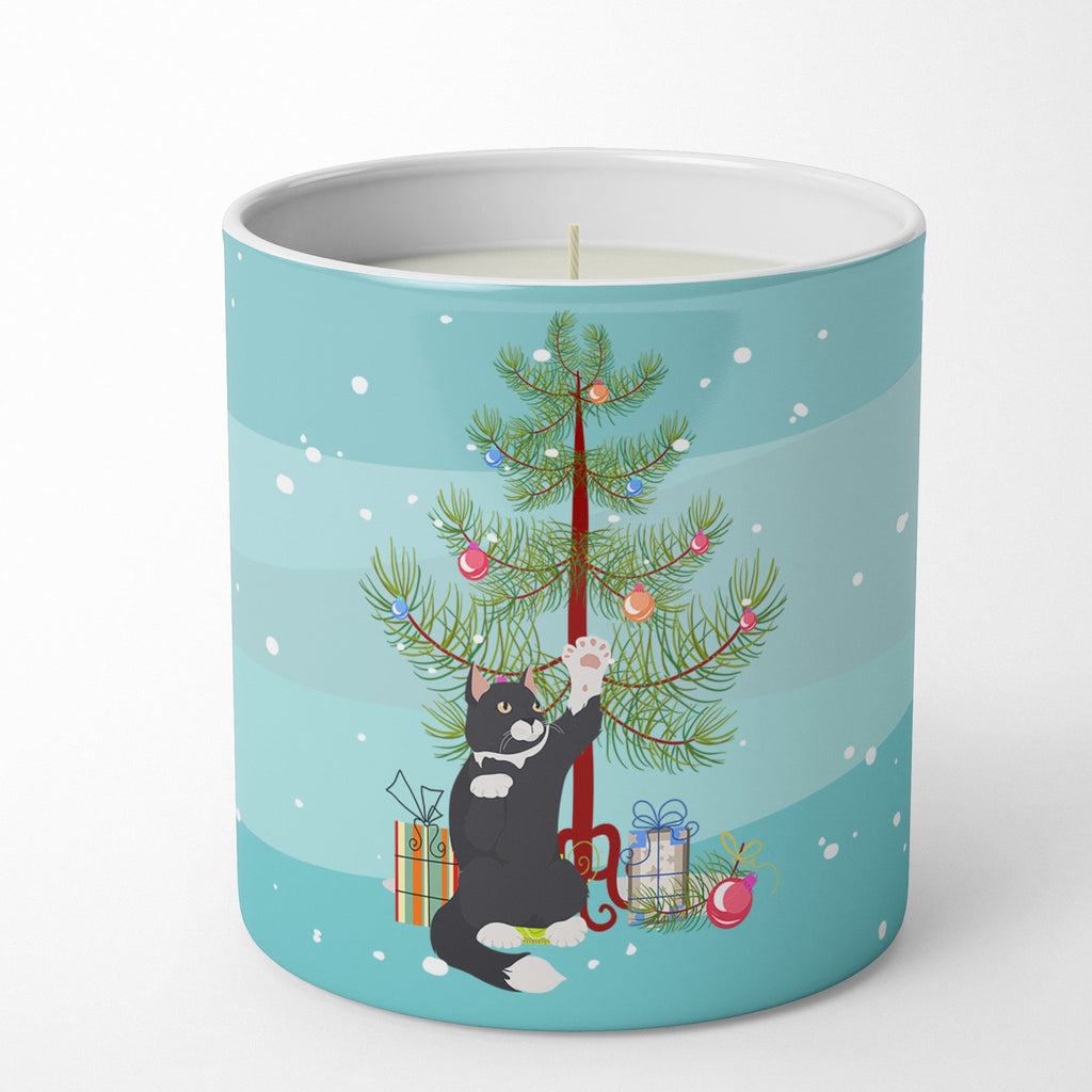 American Polydactyl Cat Christmas Decorative Soy Candle Nature Soy Wax Essential Oil Home Decor Ideal for Bedroom Kitchen Bath Office Gift, 10 oz