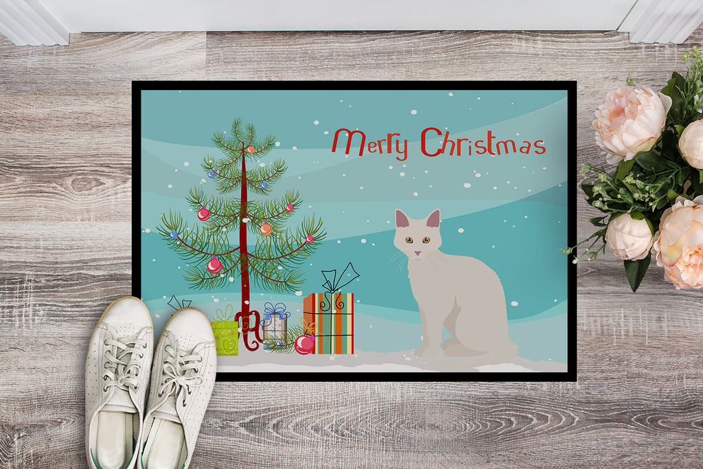 Aphrodite Giant Cat Christmas Doormat Indoor Outdoor 24H X 36W Front Door Mat Rugs for Entryway, Non Slip Washable Low Pile,