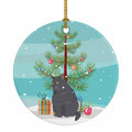 British Shorthair Cat Christmas Ceramic Ornament Christmas Tree Hanging Decorations for Home Christmas Holiday, Party, Gift, 3 in, Multicolor